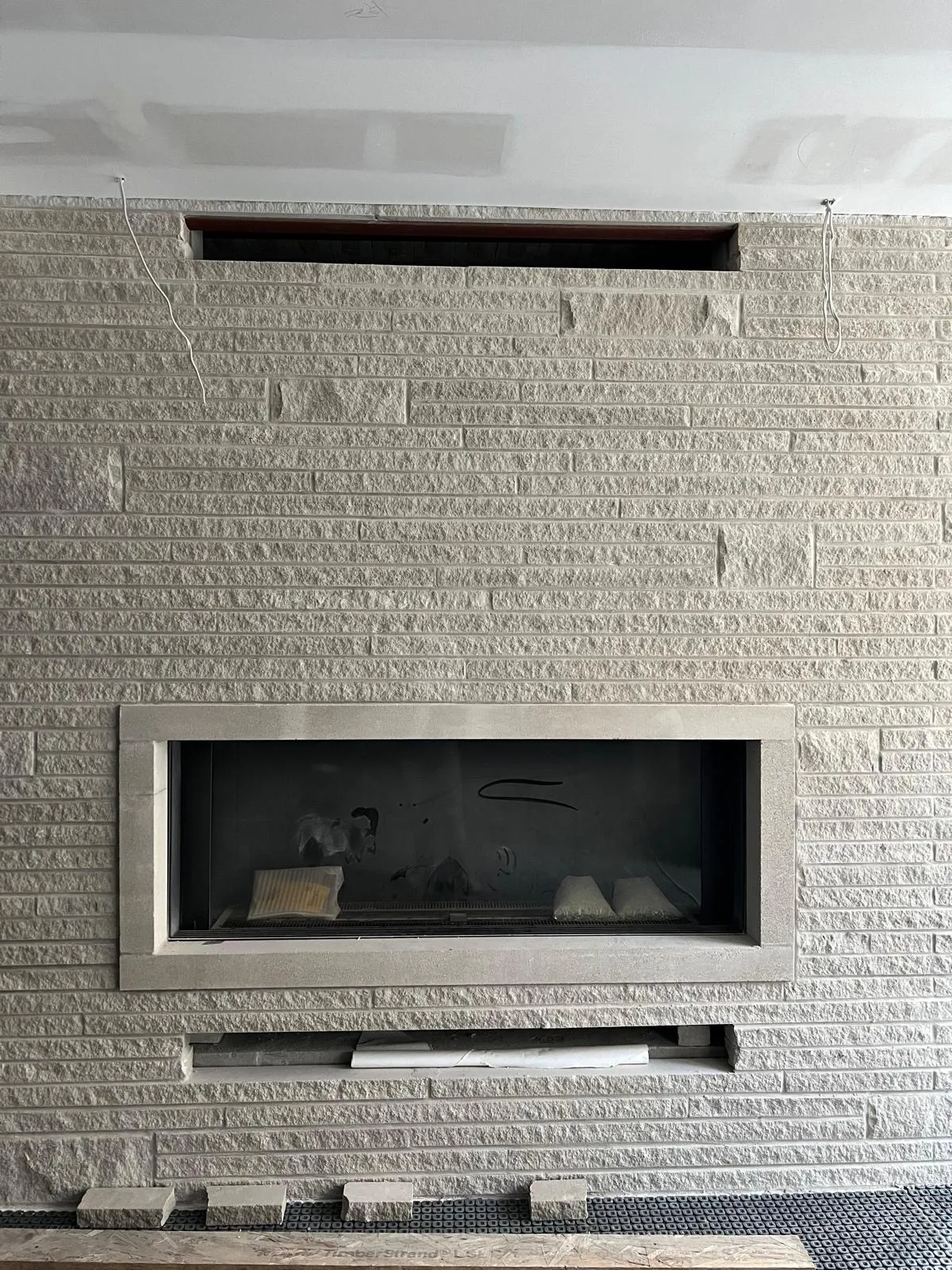 Stone-hearth fireplaces